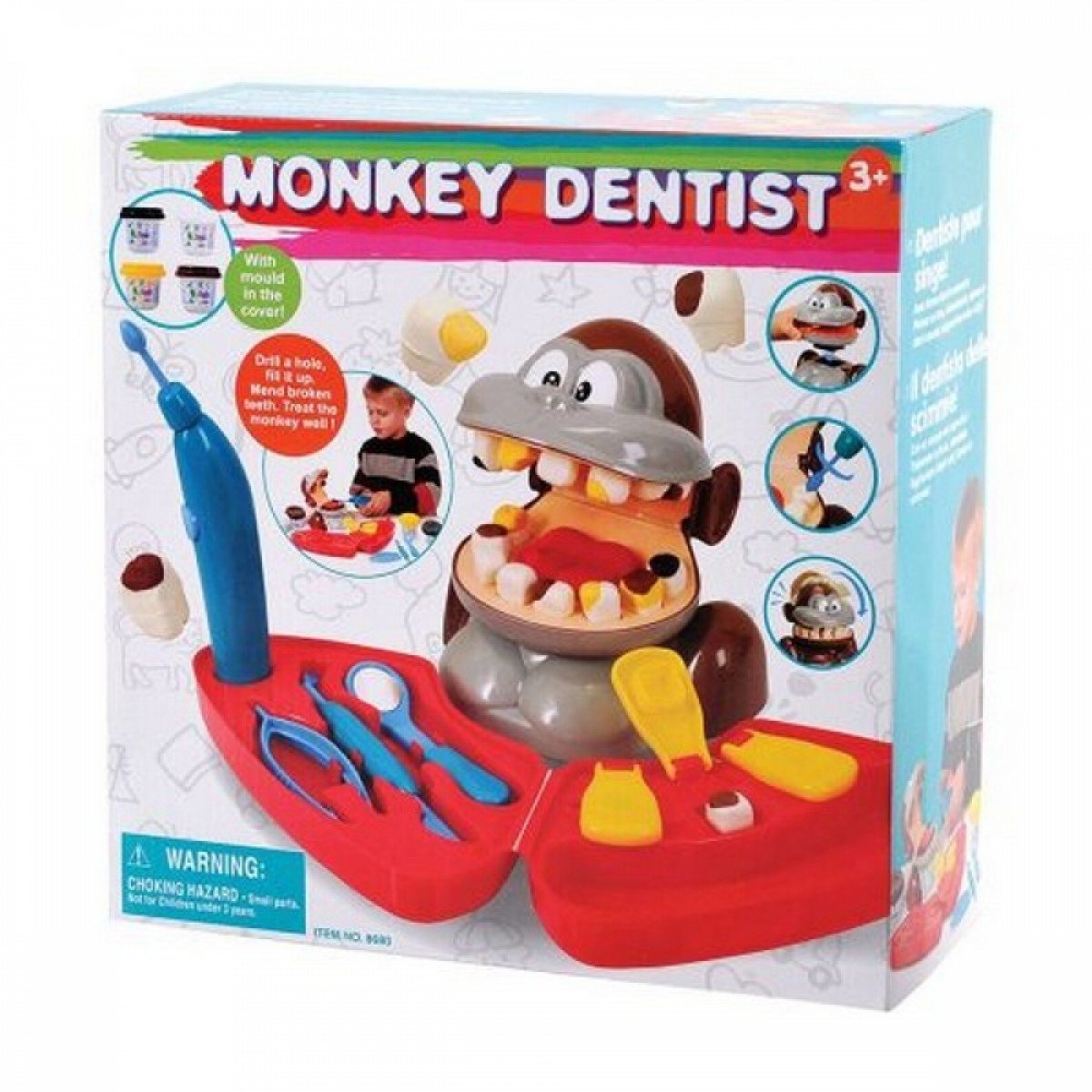 ทันตแพทย์ลิง Monkey Dentist (รุ่น 8681) ยี่ห้อ PLAYGO