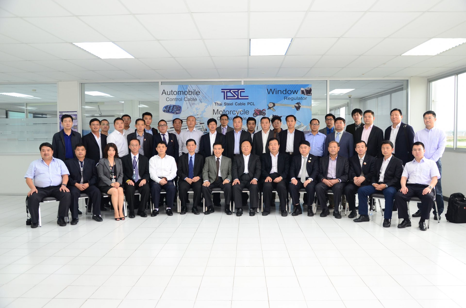 China Council for the Promotion of International Trade Shandong Sub-Council visited Thai Steel Cable PCL.      