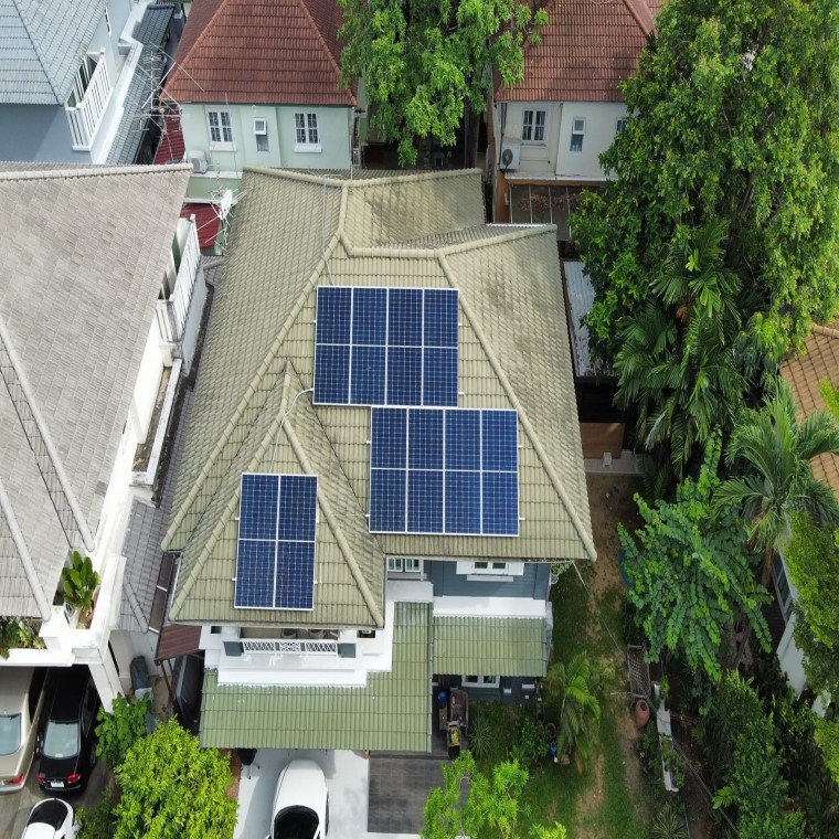 ติดตั้งระบบโซล่าร์เซลล์ 5 kW On-grid system ไทรม้า จ.นนทบุรี