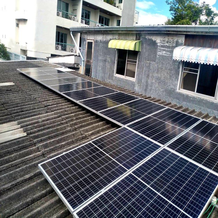 ติดตั้งระบบโซล่าร์เซลล์ 5 kW On-grid system สถานที่ เขตวัฒนา กทม.