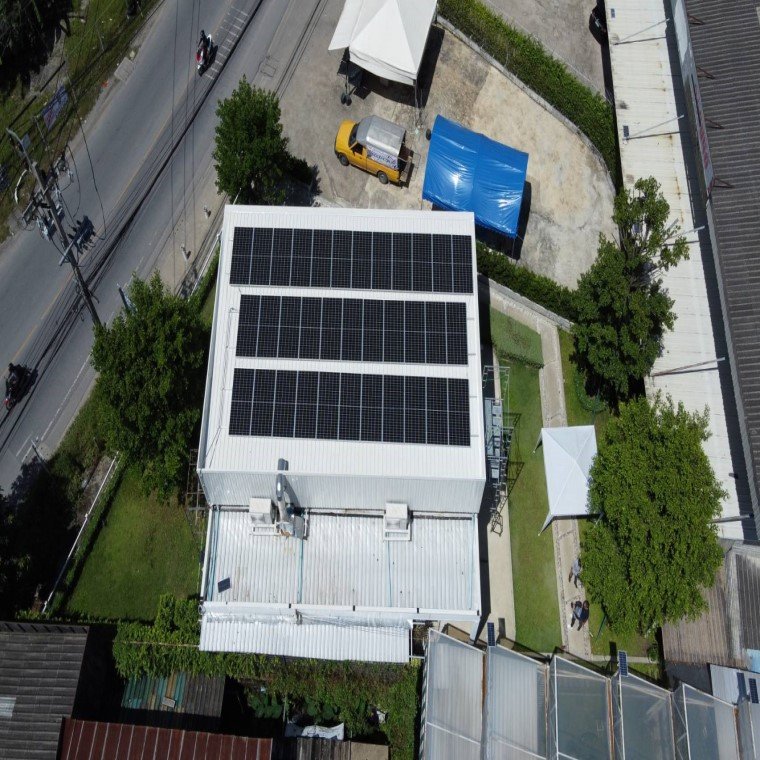 ติดตั้งระบบโซล่าร์เซลล์ 15 kW On-grid system สถานที่ K-Top Hydro Green Garden จ.นนทบุรี ติดตั้งระบบโซล่าร์เซลล์ 15 kW On-grid system สถานที่ K-Top Hydro Green Garden จ.นนทบุรี