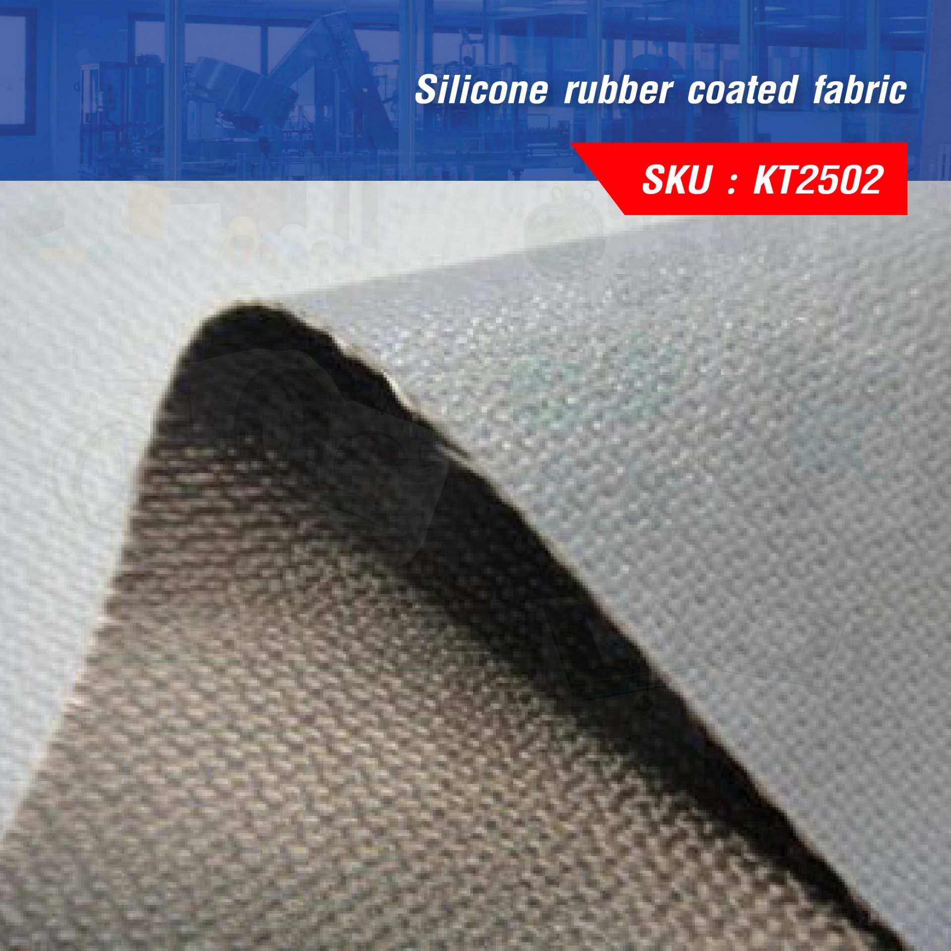Silicone rubber coated fabric