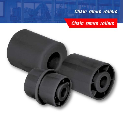 Chain return rollers