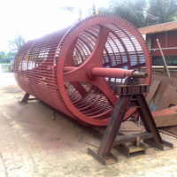 งานประกอบและติดตั้ง thresher drum (ตัวแยกเมล็ดออกจากทลาย)