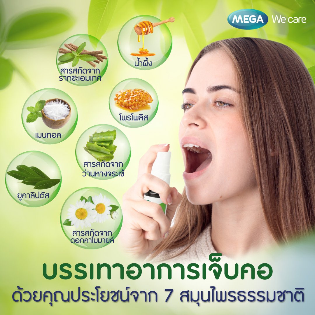 บรรเทาอาการไอด้วยสมุนไพรธรรมชาติ - Megawecare