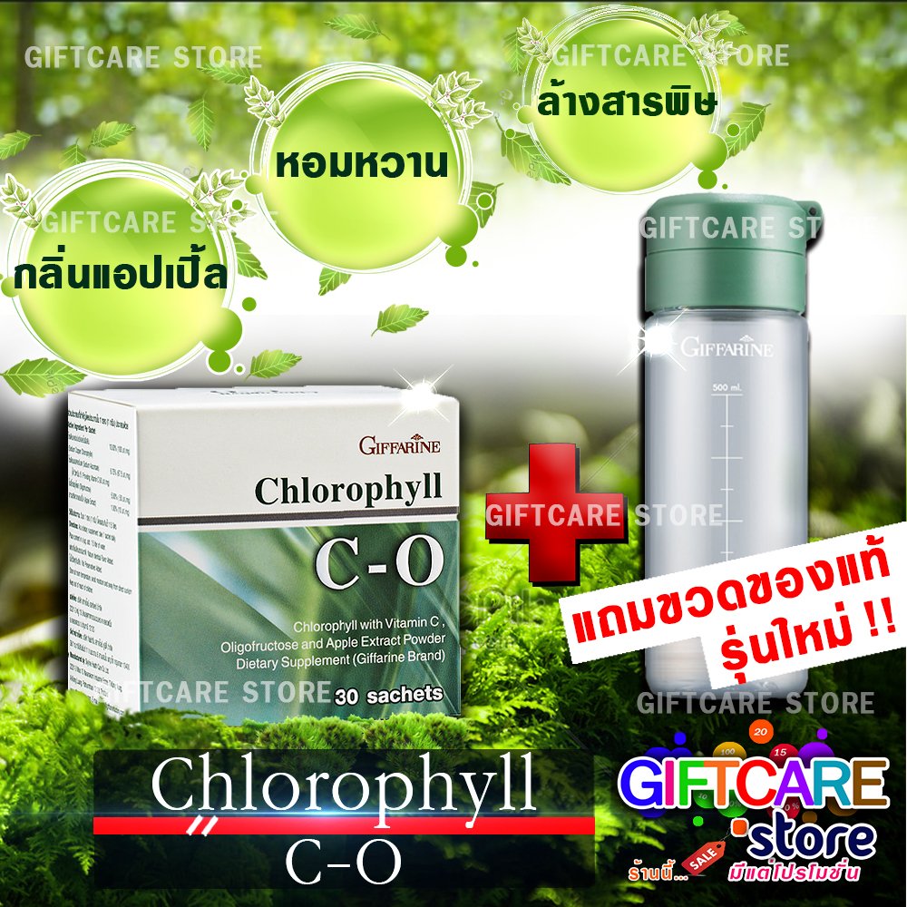 คลอโรฟิลล์ กิฟฟารีน Chlorophyll C-O ล้างสารพิษ