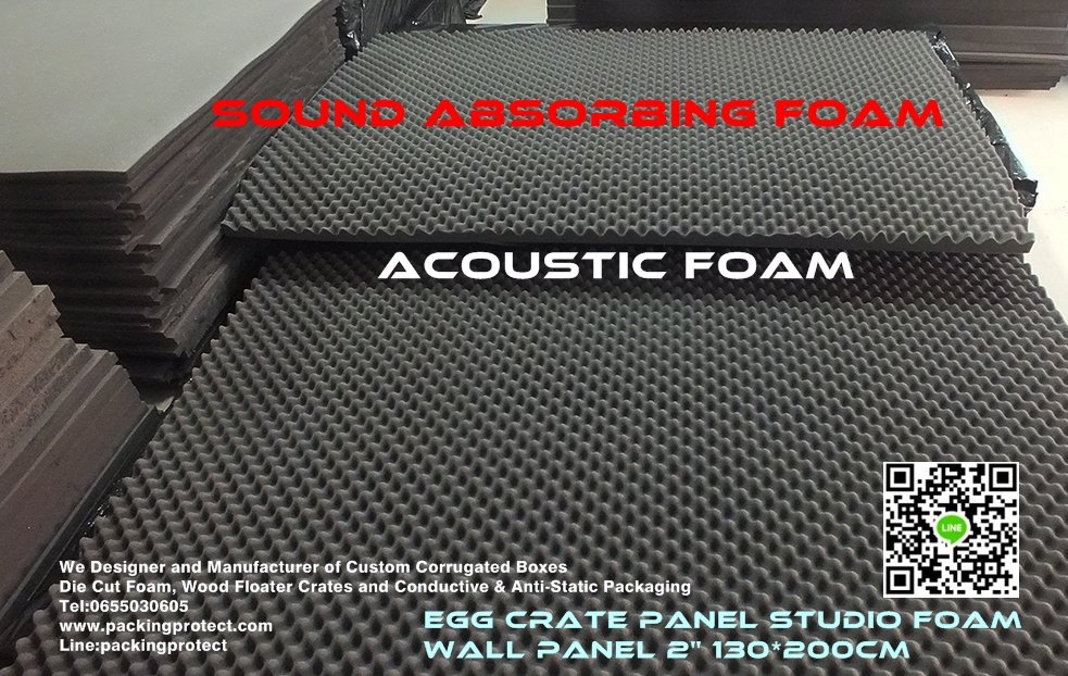 Studio foam Acoustic Foam Sound Absorption ฟองน้ำซับเสียงฟองน้ำรังไข่ แผ่นซับเสียงรังไข่ แผ่นซับเสียงรังไข่ 