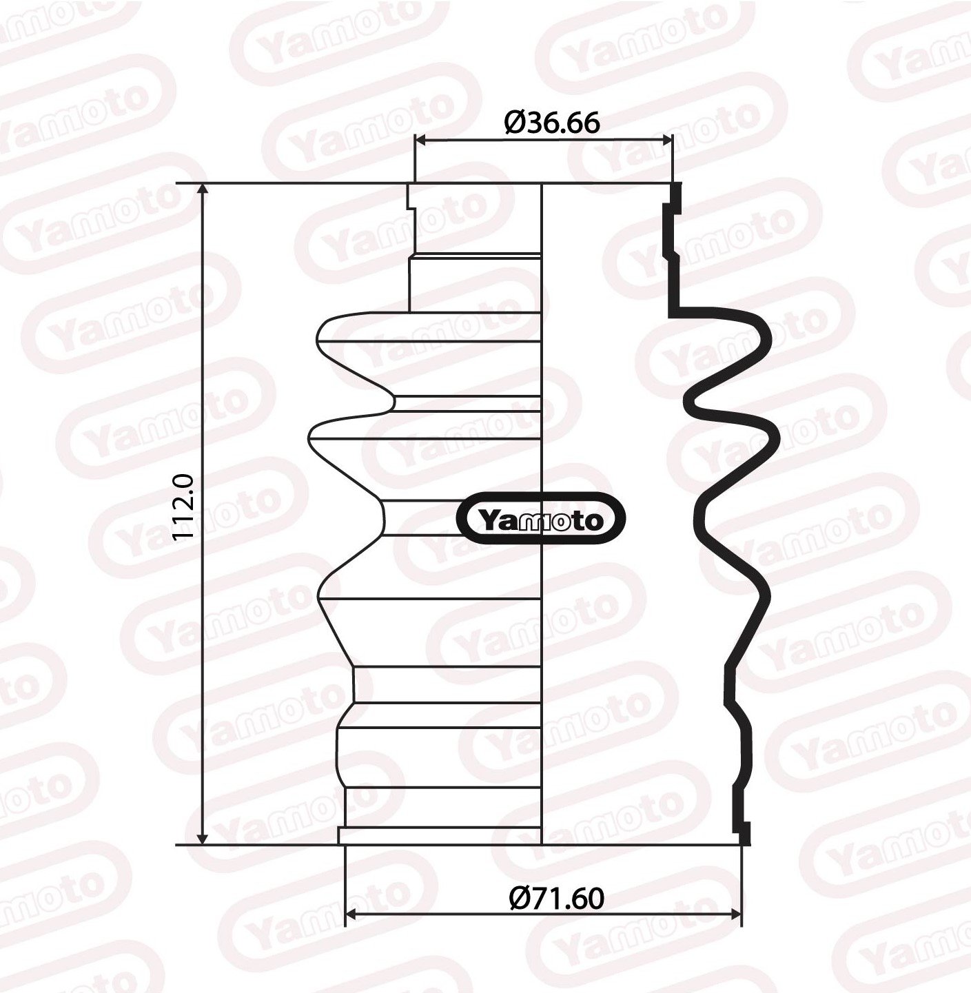 DRIVE SHAFT BOOT OUTER B11 yamotorubber