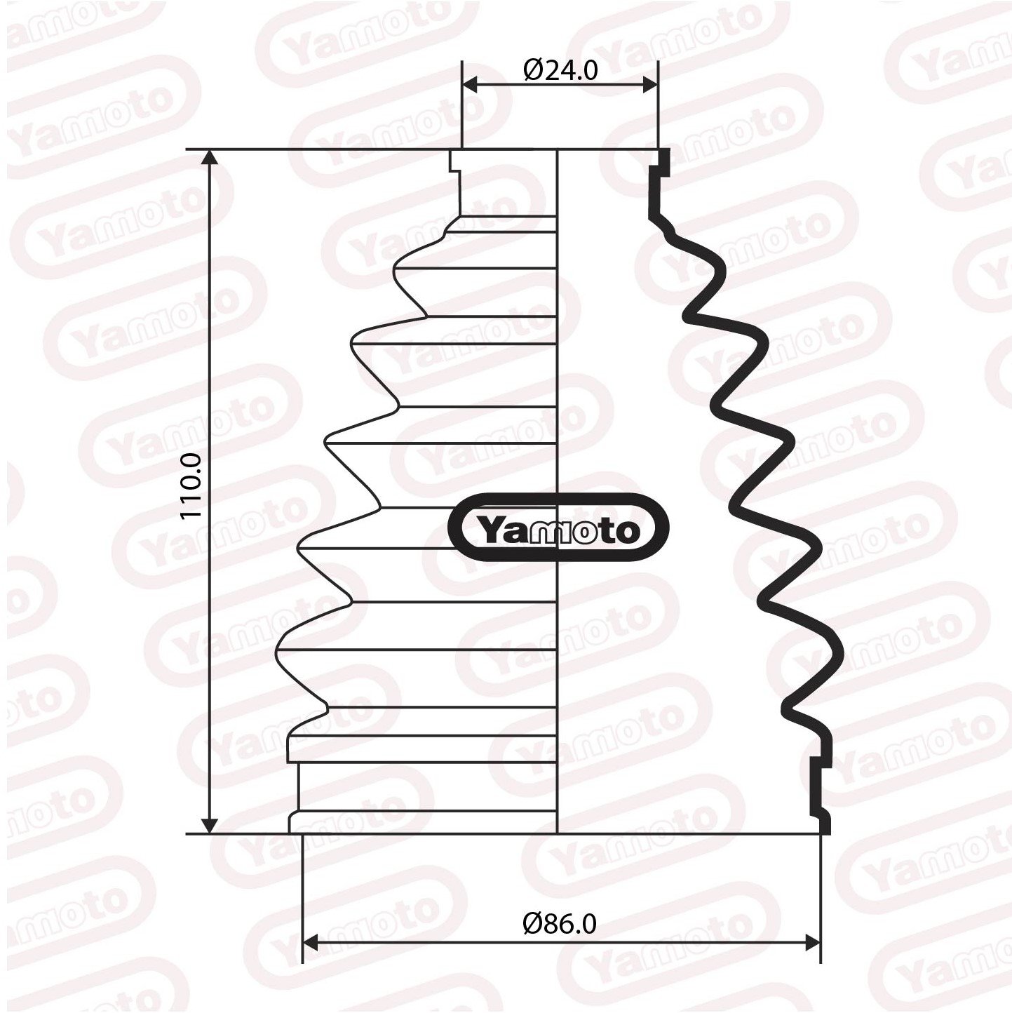 DRIVE SHAFT BOOT CAMRY HR 821 yamotorubber