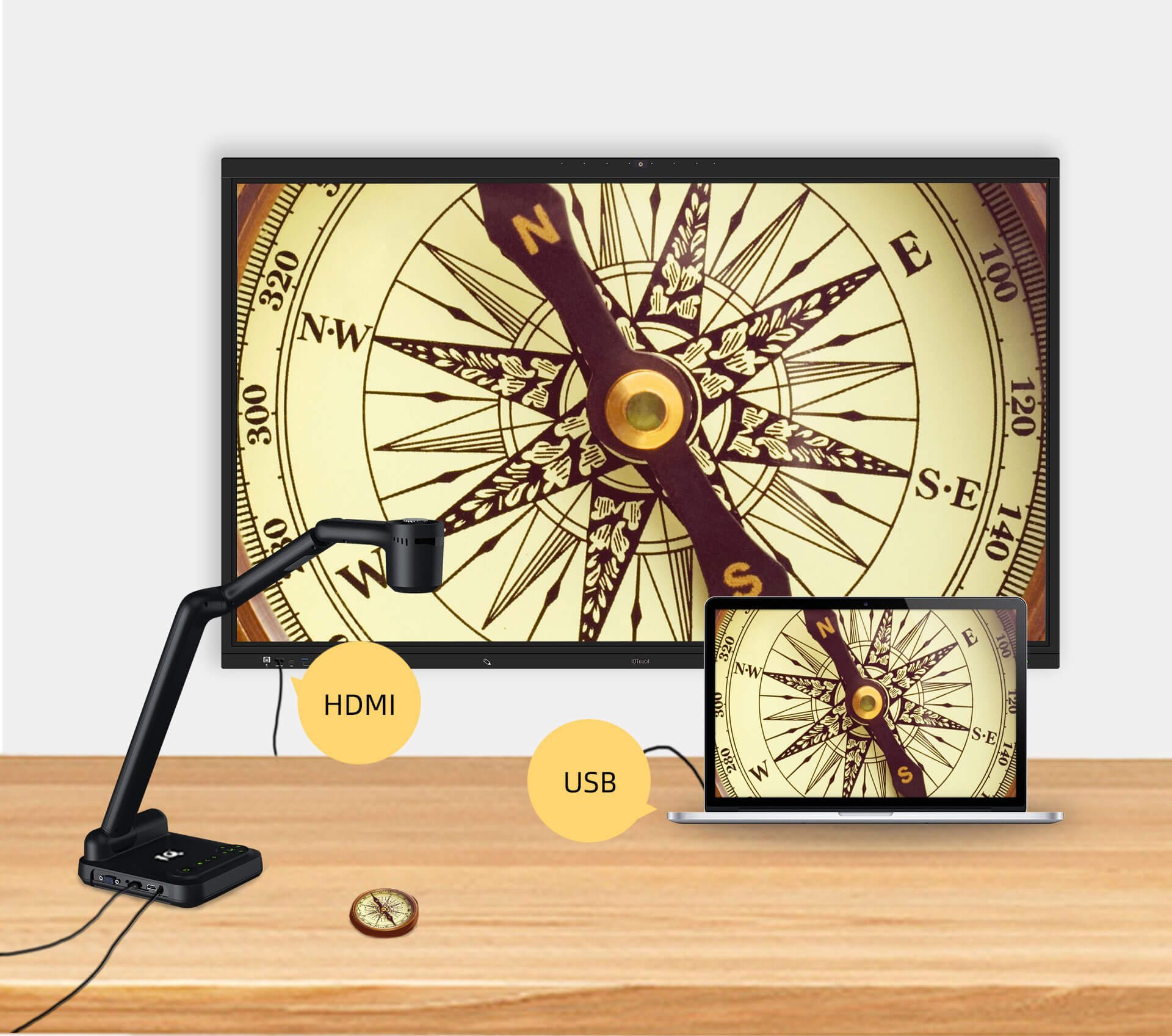 Document View Camera DTranTech - IQView 4K Document camera with 10x Optical Zoom