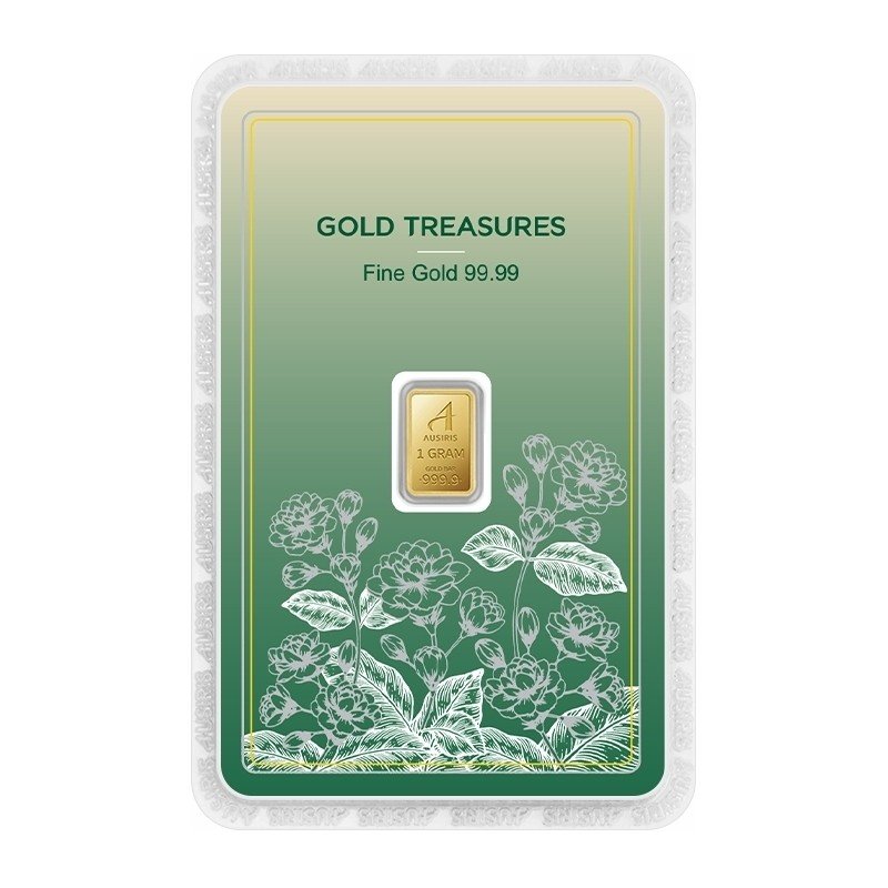 Ausiris Gold 99.99 1  gram Jasmine (ดอกมะลิ)