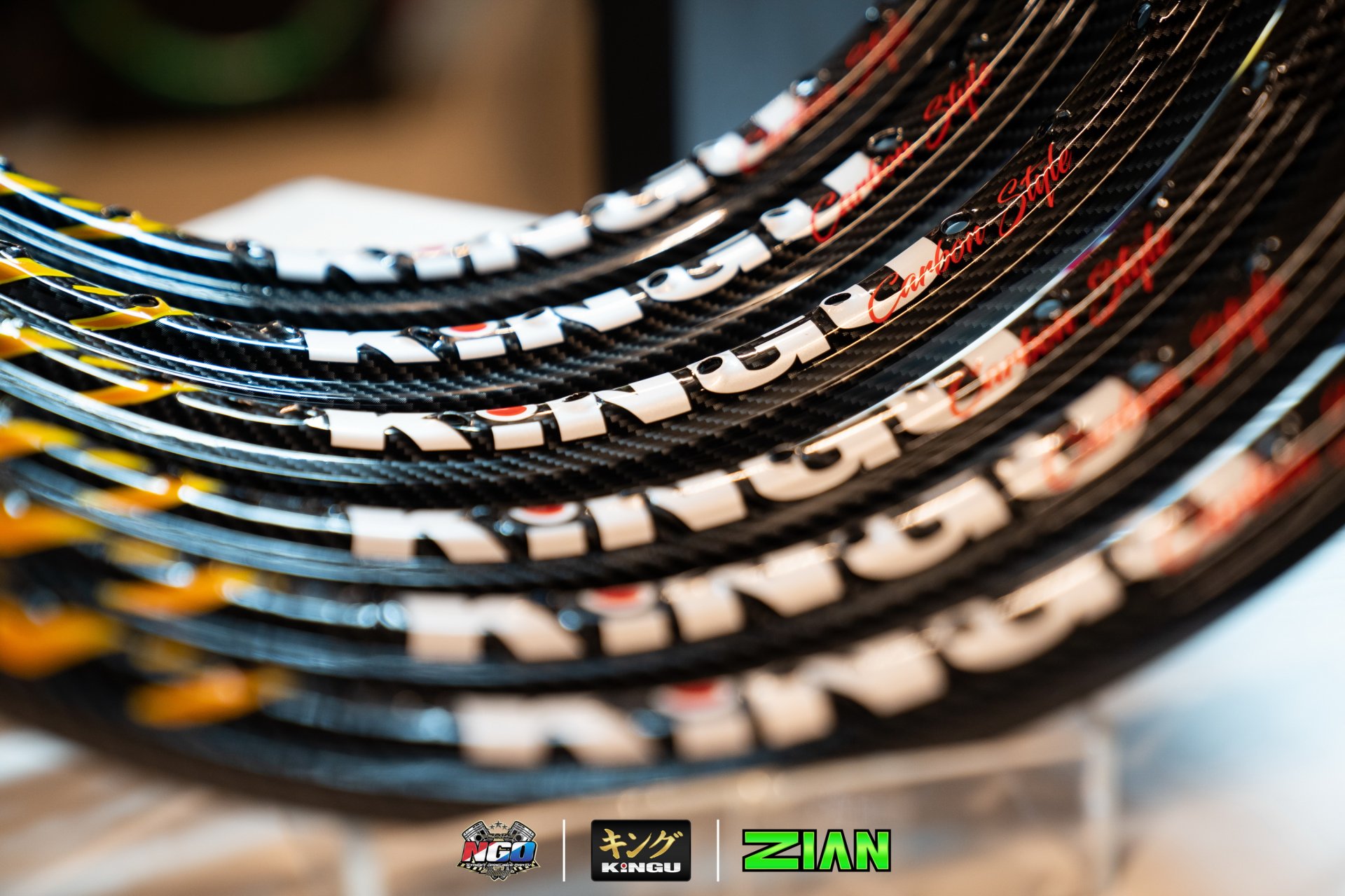 KINGU Rim Carbon Style (Alloy Material) Light/Hard/Stable - kingualloy