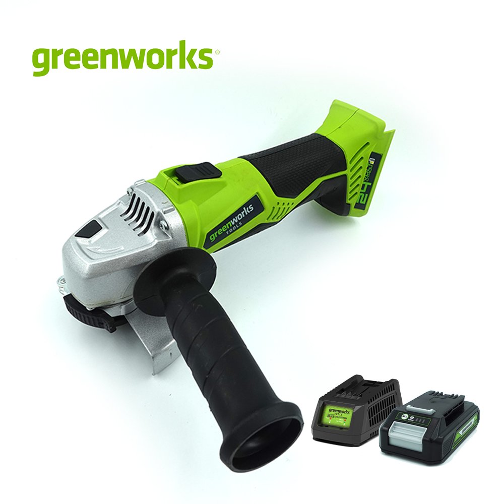 Greenworks 24V Brushless Angle Grinder, Battery Not Included