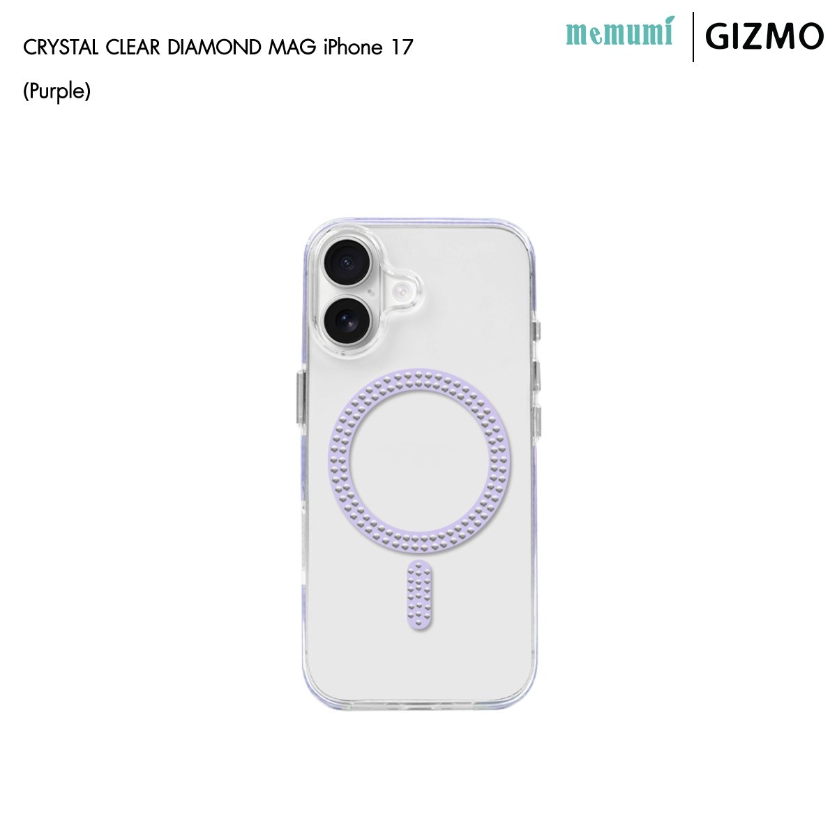 Machino เคสเพชร Magsafe iPhone 17 ใสหรู รองรับชาร์จไร้สาย