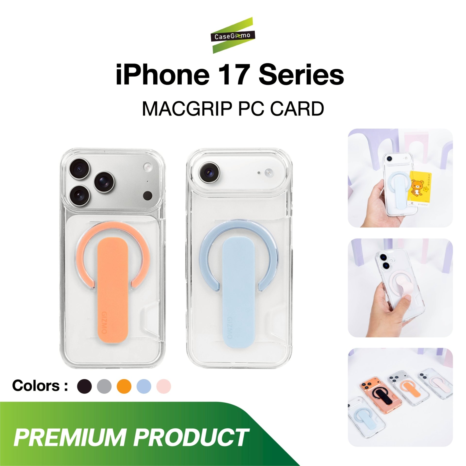 Gizmo เคสใส่บัตร MacGrip PC Card Case iPhone 17 series