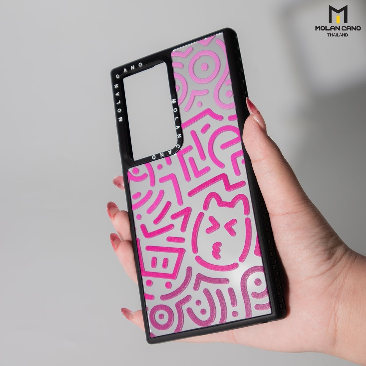 MOLAN CANO รุ่น S24 Ultra Mirror printing เคสกระจกสกรีนลาย สำหรับซัมซุง ...