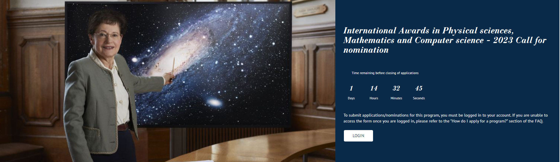 ขอประชาสัมพันธ์เชิญชวนหน่วยงานและสถาบันอุดมศึกษาที่สนใจเสนอชื่อบุคคล เพื่อสมัครเป็นนักวิทยาศาสตร์หญิง