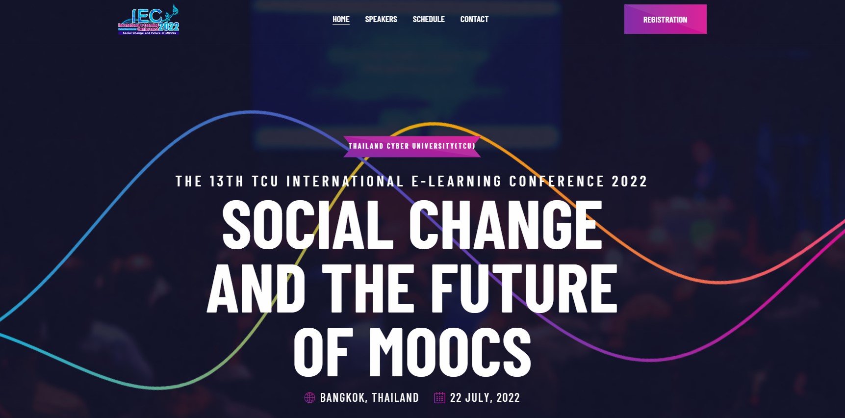 การประชุมวิชาการนานาชาติปี 2565 The 13th TCU International e-learning Conference 2022 “Social Change and Future of MOOCs” 