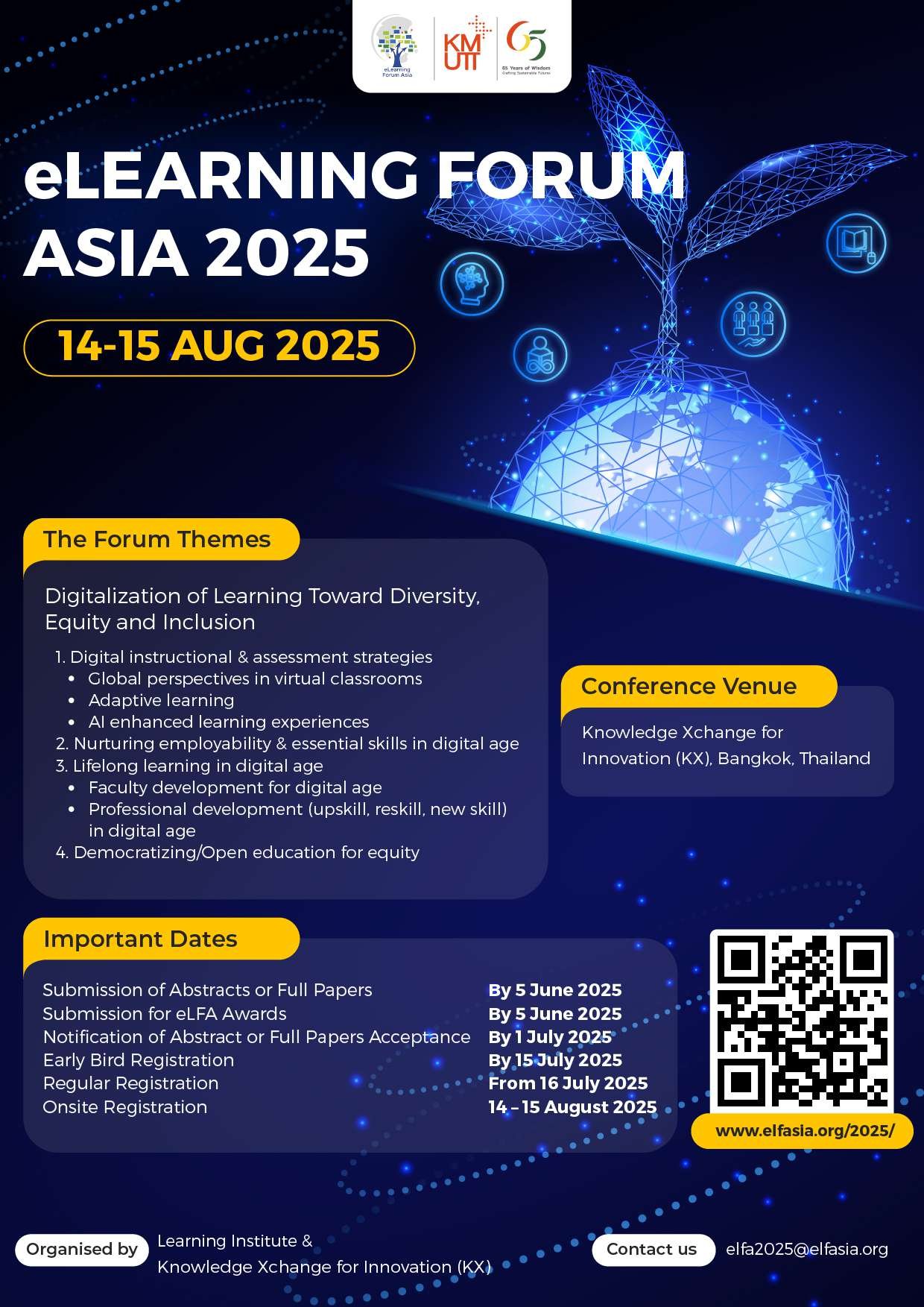 ประชาสัมพันธ์เชิญชวนเข้าร่วมประชุมวิชาการ eLearning Forum Asia (eLFA 2025)