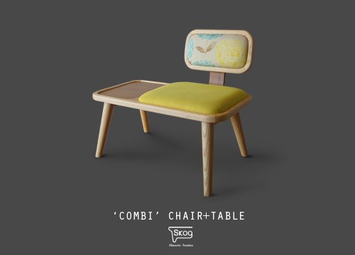 COMBI chair+table (WOOD)