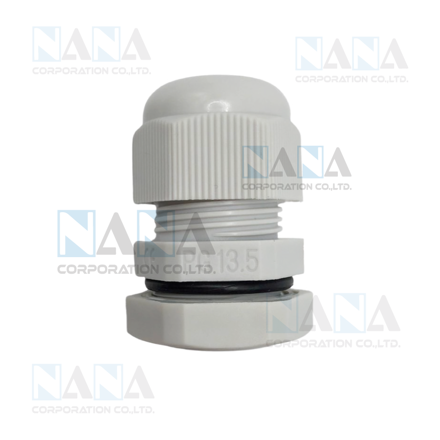 เคเบิ้ลแกลนด์เกลียวล็อค PG13.5 สีเทา กันน้ำกันฝุ่น
