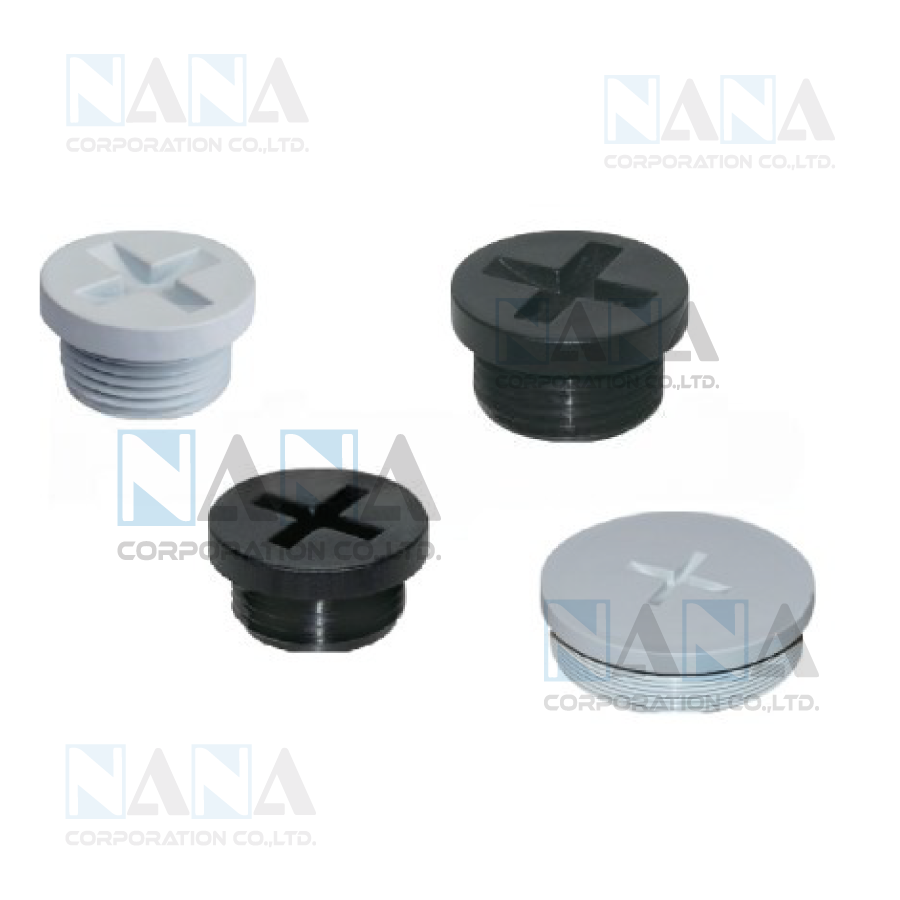 Plastic threaded plug PG/M-T type