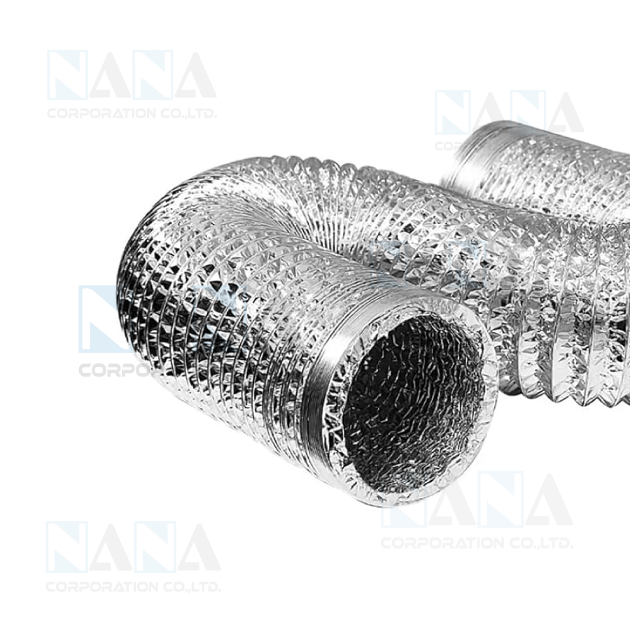 ALUMINUM FOIL AIR HOSE 2PLY  ท่ออลูมิเนียมฟอยด์