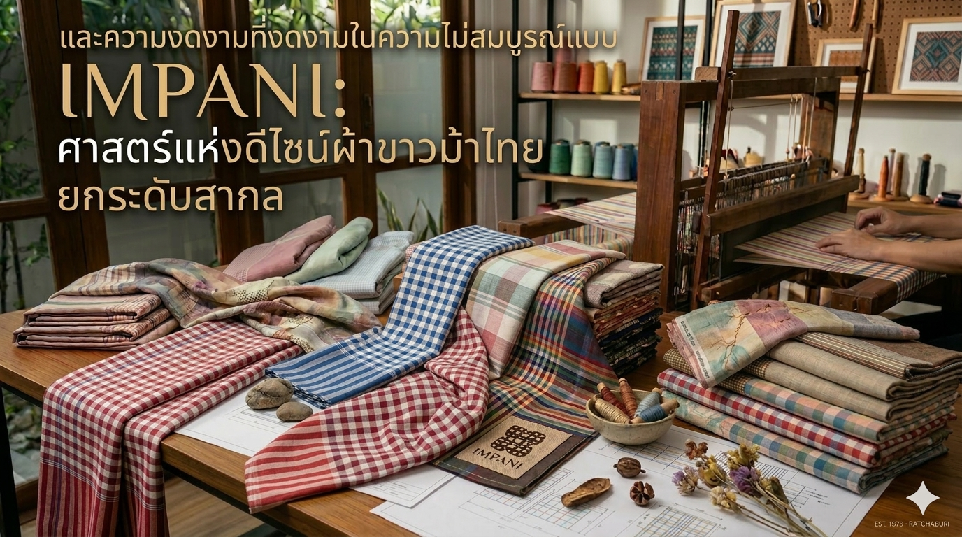 เสน่ห์ความไม่สมบูรณ์แบบ จังหวะลายผ้าอิมปานิที่ยากจะผลิตซ้ำ
