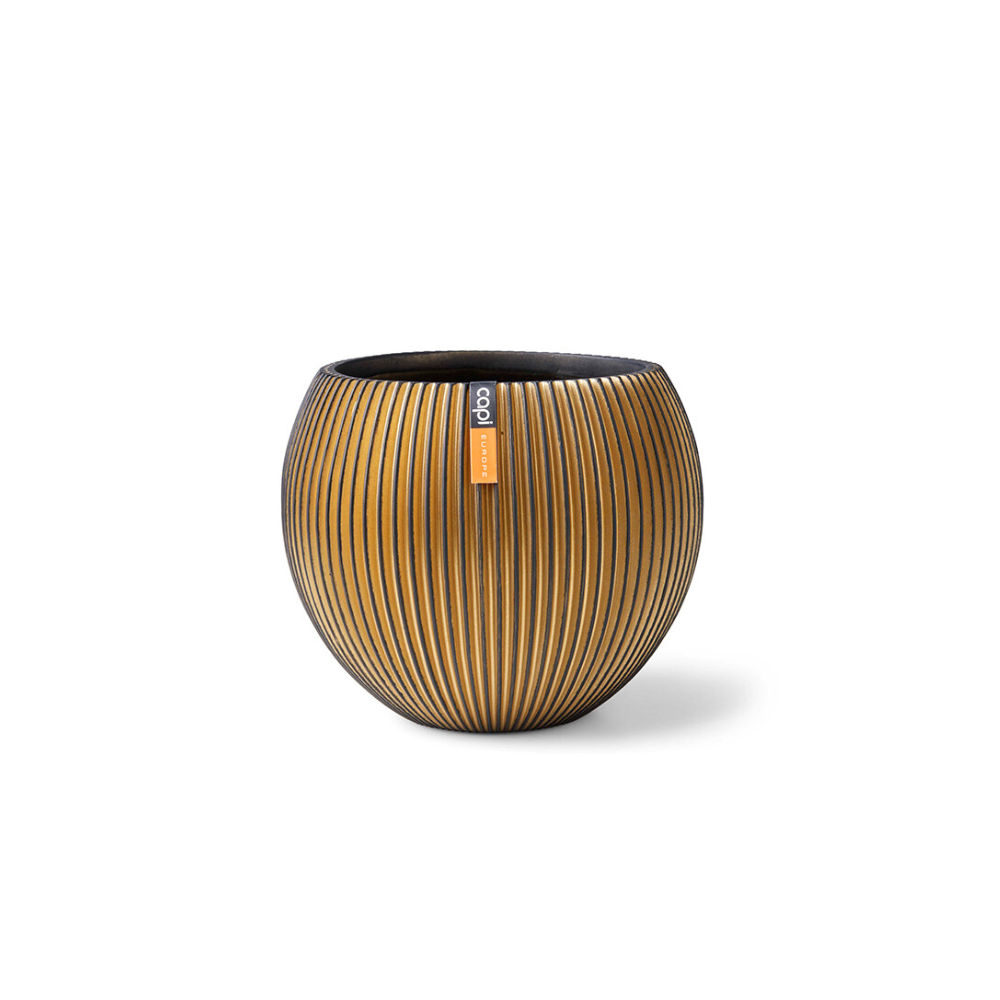 กระถางต้นไม้ Vase ball Groove (Size D 23 x H 19 cm)