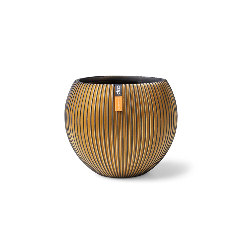 Vase ball Groove (Size D 29 x H 25 cm)
