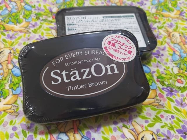 stazon pigment ink pad timber brown