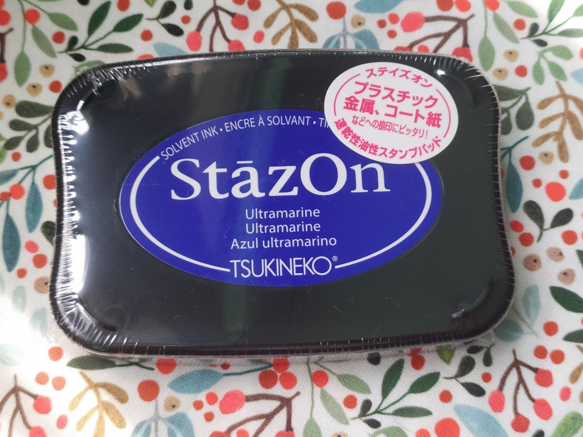 stazon Utramarine ink pad หมึกกันน้ำอย่างดีจากญี่ปุ่น