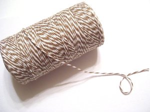Baker's Twine color cappuccino brown and White 