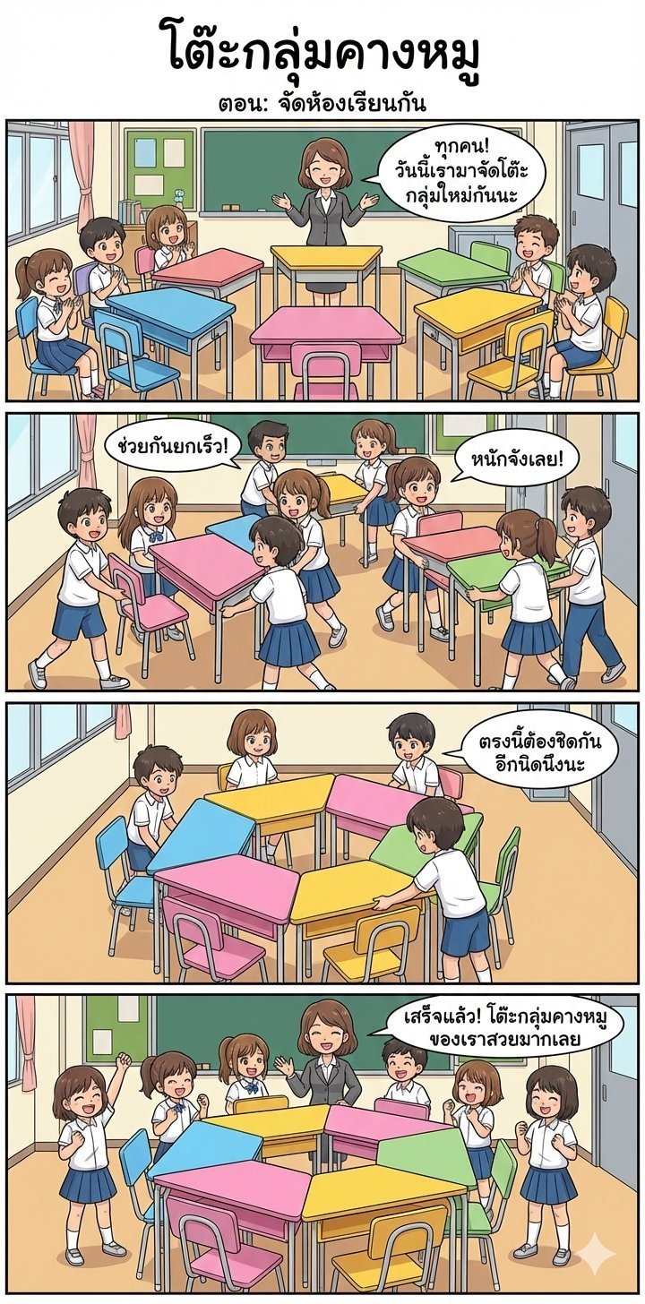 จัดห้องเรียนทำกิจกรรมกันดีกว่านักเรียนทุกคน