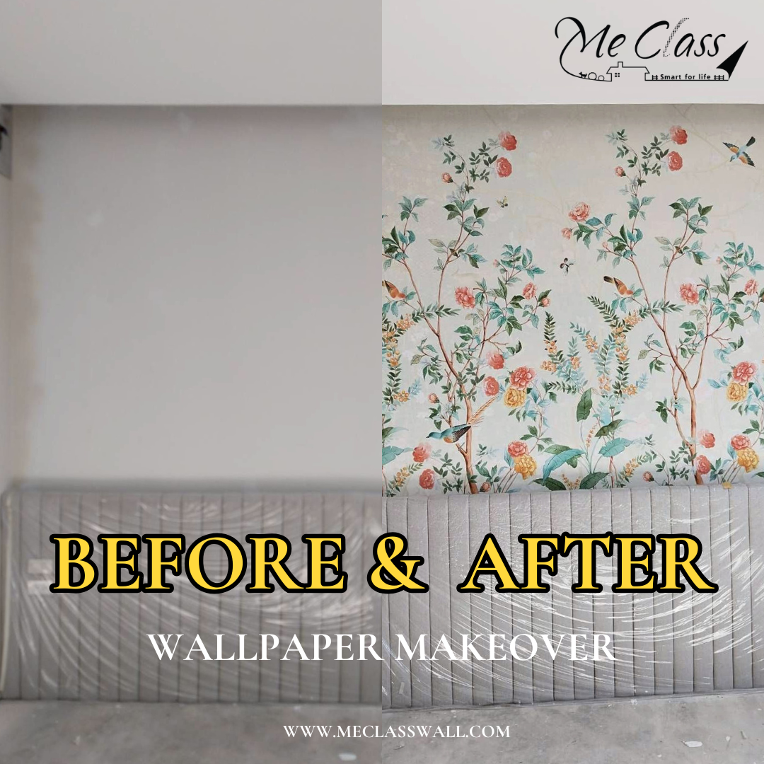 รีวิววอลเปเปอร์ Before & After ติดวอลเปเปอร์ผนัง เปลี่ยนห้องเดิมที่จืดชืดให้มีสไตล์