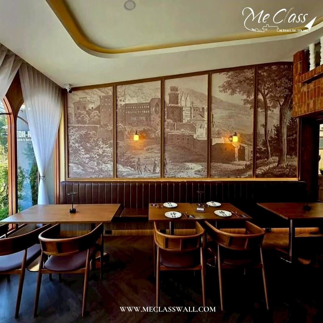 วอลเปเปอร์ตกแต่งร้านอาหาร
