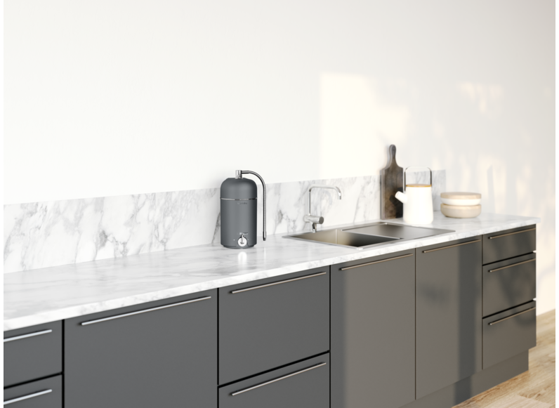 Stiebel Eltron เครื่องกรองน้ำ (ตั้งโต๊ะ ไม่ต้องเสียบปลั๊ก) FOUNTAIN 7S ANTHRACITE (STE)