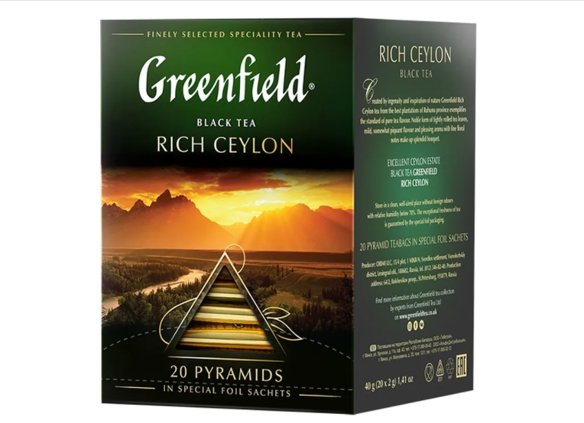 ชาดำ  Greenfield Rich Ceylon ชาดีจากรัสเซีย