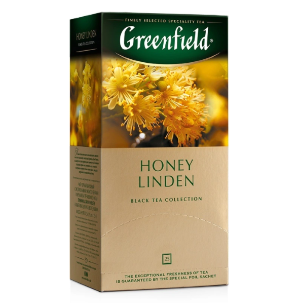 ชาดำ Greenfield Honey Linden ชาดำคุณภาพดีจากรัสเซีย