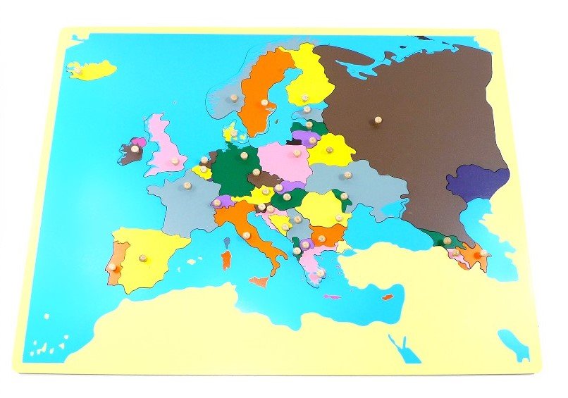 ภาพตัดต่อแผนที่ทวีป ยุโรป