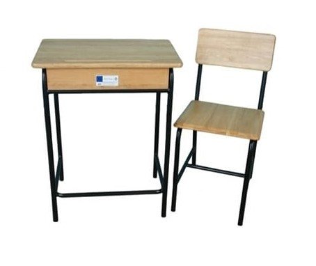 โต๊ะ-เก้าอี้นักเรียน มอก. ระดับ 2 (มัธยมศึกษา) แบบขาสีดำ
