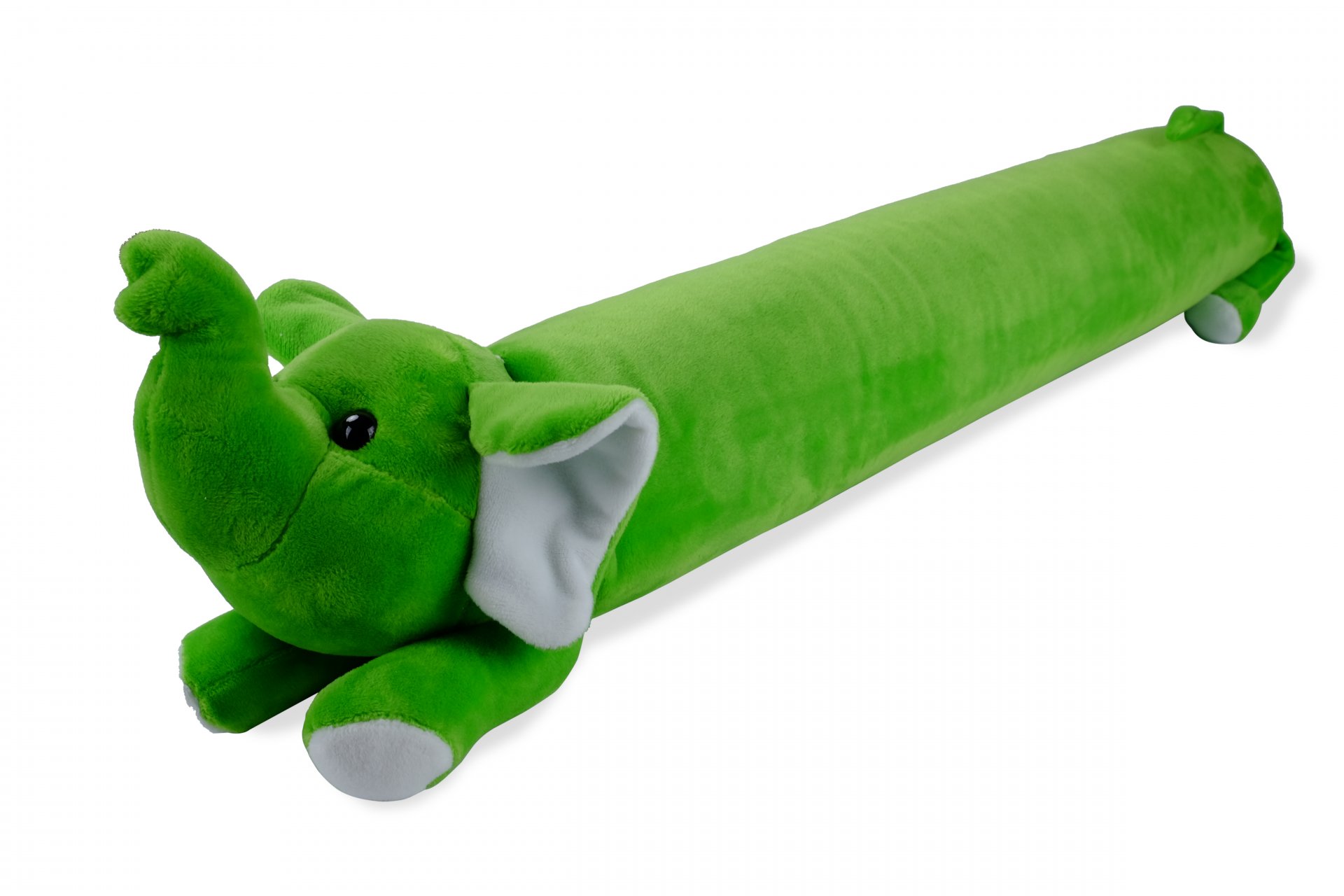 绿色大象卡通抱枕	