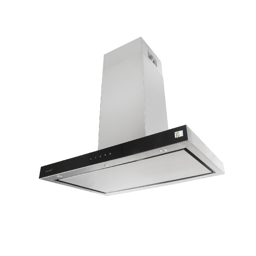 120cm island range hood, model TR1200is. Extraction rate at 1200 m3/hr