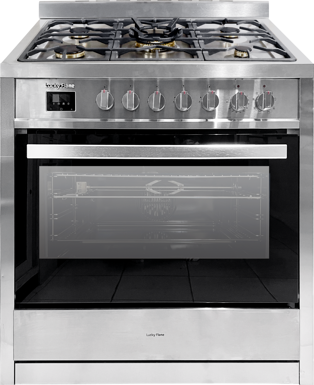 90cm Freestanding electric oven with gas cooktops