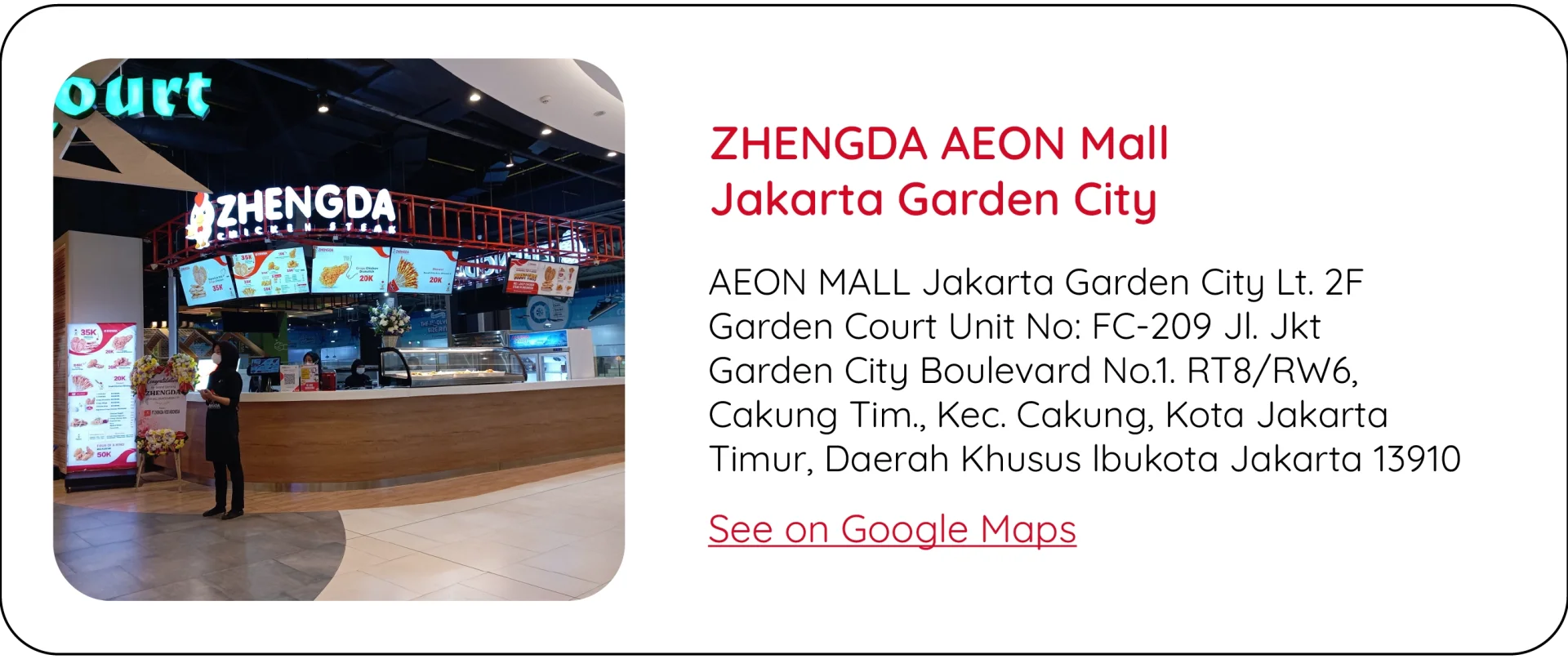 ZHENGDA AEON Mall Jakarta Garden City