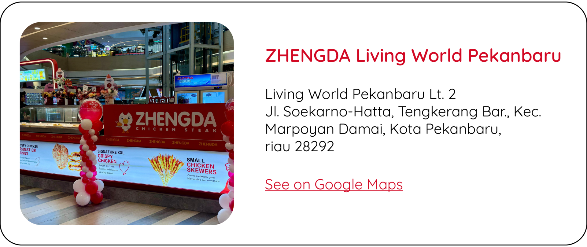 ZHENGDA Living World Pekanbaru