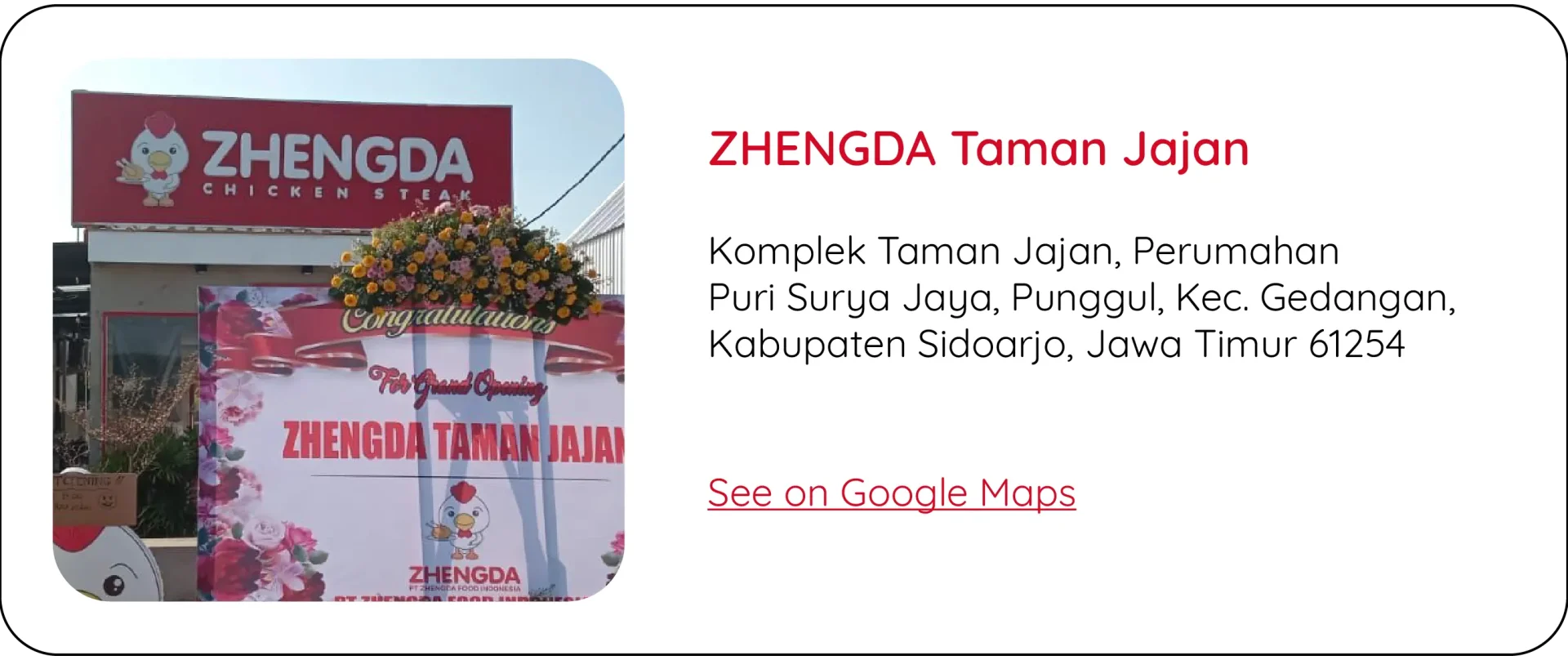 Alamat ZHENGDA Taman] Jajan