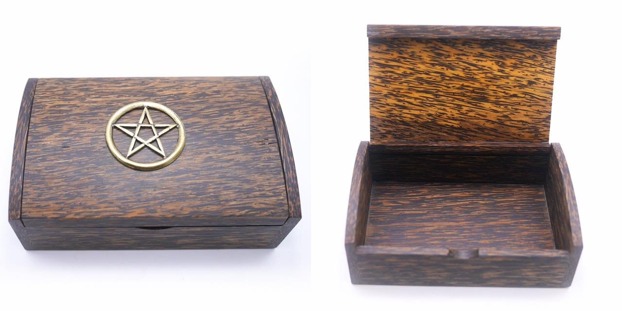The Wooden boxes with Pentacle