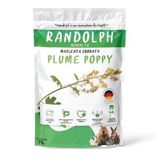 แรนดอล์ฟซัพพลีเม้นท์ PLUME POPPY สแน็คสำหรับกระต่าย และสัตว์กินพืชขนาดเล็กทุกชนิด