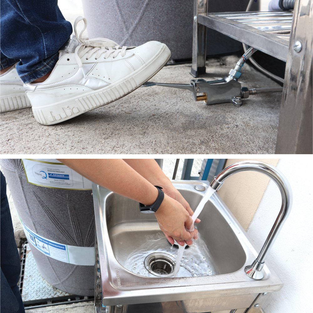 FFT5207 FOOT PEDAL FAUCET STAINLESS STEEL GRADE A wspbath